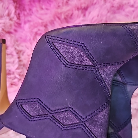 Blue dark slip on boot /bottie - Picture 6 of 8